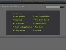Tablet Screenshot of angeladavismusic.com